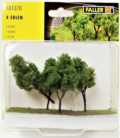 HO Scale Faller Gmbh 181378 Alder Trees pkg (4)