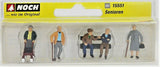 HO Scale Noch Gmbh & Co 15551 Senior Citizens w/Bench pkg (5)