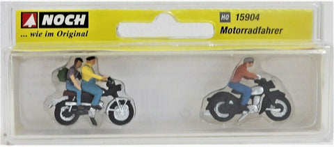 HO Scale Noch Gmbh & Co 15904 Motorcycle with Riders Set #1 pkg (5)