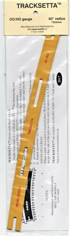 HO Scale Peco 00T60 Tracksetta 60" 1524mm Radius Curve Track Laying Template
