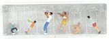 HO Scale Preiser Kg 10696 Outdoor "Frisbee" Fun Figures Set pkg (6)