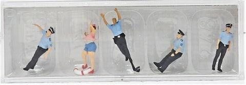 HO Scale Preiser Kg 10744 Police Officer Water/Drowning Rescue Figure (5) pcs