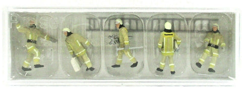 HO Scale Preiser Kg 10770 Modern Firemen Arriving at Scene w/Accessories pkg(5)