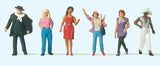 HO Scale Preiser Kg 10785 Passers By Set #2 Figures (6) pcs