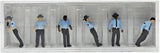 HO Scale Preiser Kg 10798 U.S Highway Patrolmen Officer Figure (6) pcs