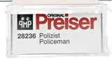HO Scale Preiser Kg 28236 Police Policeman Figure