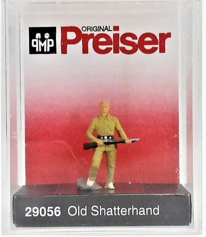 HO Scale Preiser Kg 29056 Old Shatterhand Man Standing Holding Rifle Figure