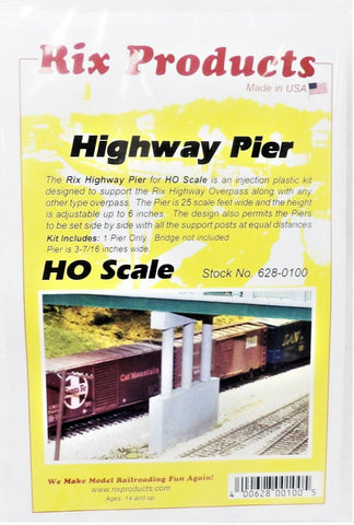 HO Scale Rix Products 628-0100 Highway Pier Kit