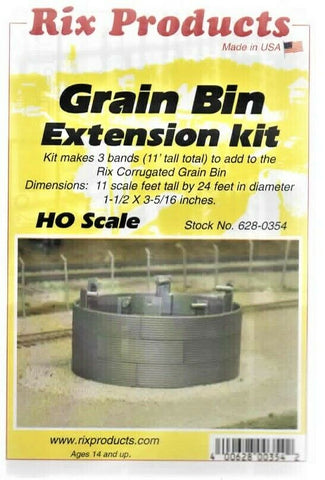 HO Scale Rix Products 628-0354 Grain Bin Extension Kit