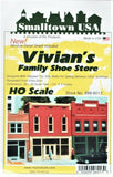 HO Scale Smalltown USA 699-6013 Vivian's Family Shoe Store Kit