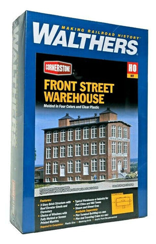 HO Scale Walthers Cornerstone 933-3069 Front Street Warehouse Building Kit