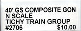 N Scale Tichy Train Group 2706 Undecorated Drop Bottom Gondola Kit