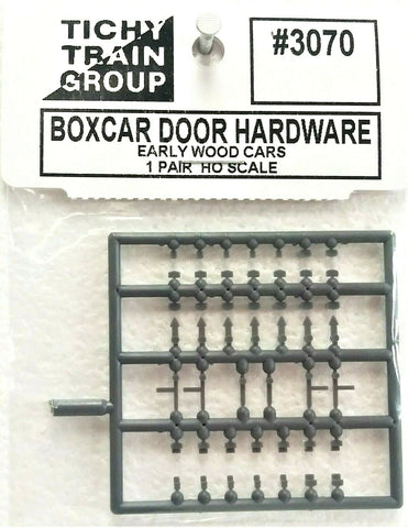 HO Scale Tichy Train Group 3070 "Metal" Hardware for Early Wood Box Car Doors