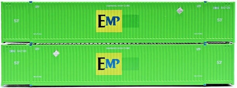 N Scale Jacksonville Terminal 537039 EMP ex-Green Hub 53' Corrugated Container