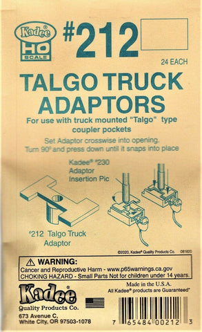 HO Scale Kadee #212 Talgo Truck Adaptors