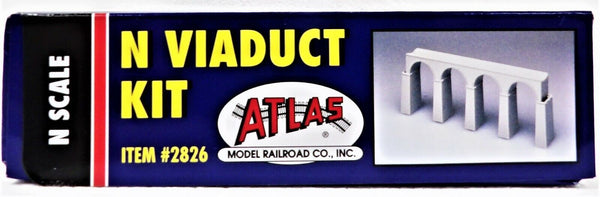 Atlas N Scale 2025 Release – 4-Arch Cut Stone Viaduct Bridge Kit (Single Track) – 2826