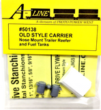 HO Scale A Line Product 50138 Old Style Nose Mount Carrier Reefer Unit w/Fuel Tanks Kit