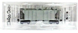 HO Scale Kadee #8001 Undecorated Light Gray Rib PS-2 Two Bay Hopper