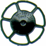 HO Scale Kadee #2042 Black Miner Brake Wheel Freight Car Detail Parts