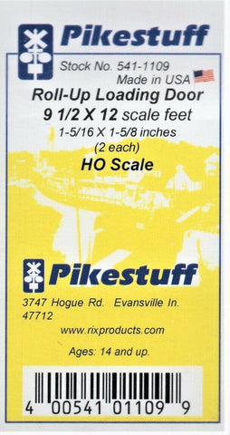 HO Scale Pikestuff 541-1109 White Roll-Up Loading Door (2) pc