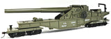 HO Scale Rock Island Hobby 32163 US Army Big Gun Car