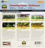 HO Scale JTT Miniature Tree 95523 Sunflowers 1" Tall pkg (16)