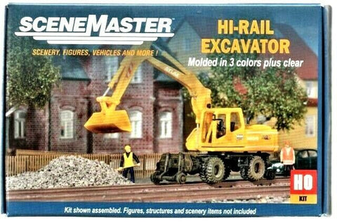 HO Scale Walthers SceneMaster 949-11014 Hi-Rail MOW Excavator Kit