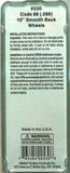 HO Scale Kadee #530 33" Diameter Smooth Back Metal Code 88 Semi-Scale Wheels