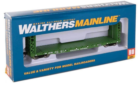 HO Scale Walthers Mainline 910-5906 Burlington Northern BN 616047 53' GSC Bulkhead Flatcar