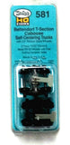 HO Scale Kadee #581 Bettendorf T-Section Self Centering Caboose Trucks