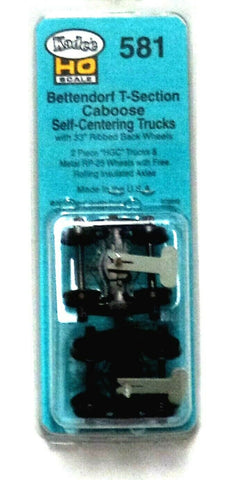 HO Scale Kadee #581 Bettendorf T-Section Self Centering Caboose Trucks