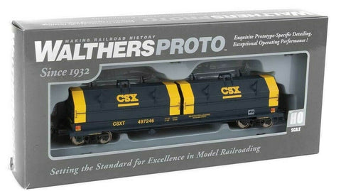 HO Scale Walthers Proto 920-105243 CSX 497246 50' Evans Cushion Coil Car w/Angled Hoods