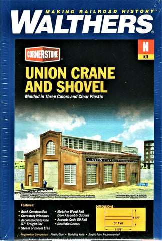 N Scale Walthers Cornerstone 933-3826 Union Crane and Shovel Building Kit