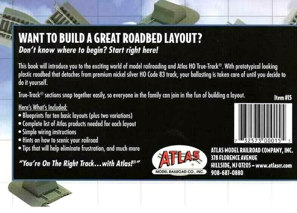 Atlas #15 HO Blueprints for 10 True-Track Layouts How-to Softcover Boo ...