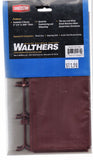 HO Scale Walthers Cornerstone 933-3523 Dark Red Brick Sheet