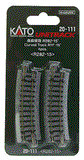 N Scale Kato Unitrack 20-111 15-Degree 11" 181mm Radius Track (4) pcs