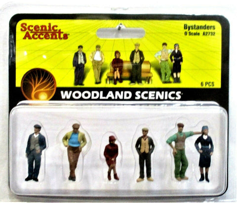 O Scale Woodland Scenics A2732 Scenic Accents Bystanders (6) pcs