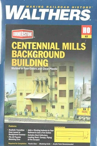 HO Scale Walthers Cornerstone 933-3160 Centennial Mills Background Building Kit