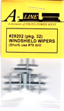 HO Scale A Line Product 29202 Short Locomotive Windshield Wipers pkg (32)