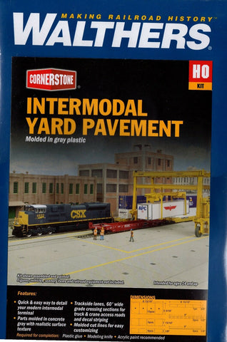 HO Scale Walthers Cornerstone 933-4120 Intermodal Yard Parking Lot Pavement Kit