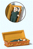 HO Scale Preiser Kg 29111 Male Vampire Laying in Coffin Figure
