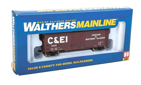 Walthers MainLine 910-2252 Chicago & Eastern Illinois 3315 40' ACF Welded Boxcar