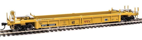 HO Scale Walthers MainLine 910-8405 DTTX 53233 Thrall Rebuilt 40' Well Car w/ Large Maroon TTX Logo