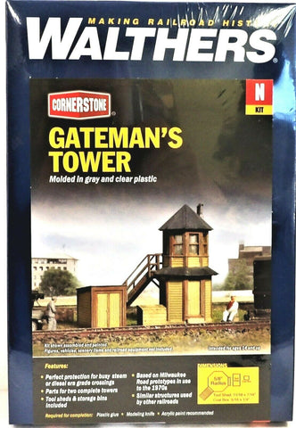N Scale Walthers Cornerstone 933-3811 Gateman's Tower Building Kit