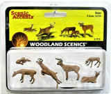 O Scale Woodland Scenics A2738 Scenic Accents Deer (6) pcs