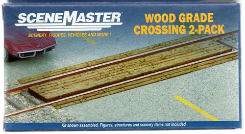 HO Scale Walthers SceneMaster 949-4159 Laser-Cut Wood Grade Crossing Kit (2) pcs
