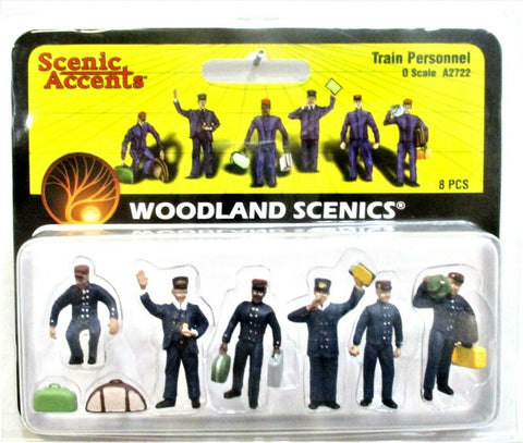 O Scale Woodland Scenics A2722 Scenic Accents Train Personnel (7) pcs