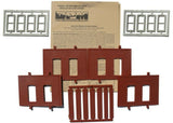 HO Scale Design Preservation 30130 One-Story Wall Sections w/Rectangular Windows