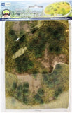 HO Scale JTT Miniature Tree 95601 Green Tufts Grassland Mat 5 x 7" Sheet
