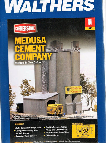 N Scale Walthers Cornerstone 933-3218 Medusa Cement Company Building Kit